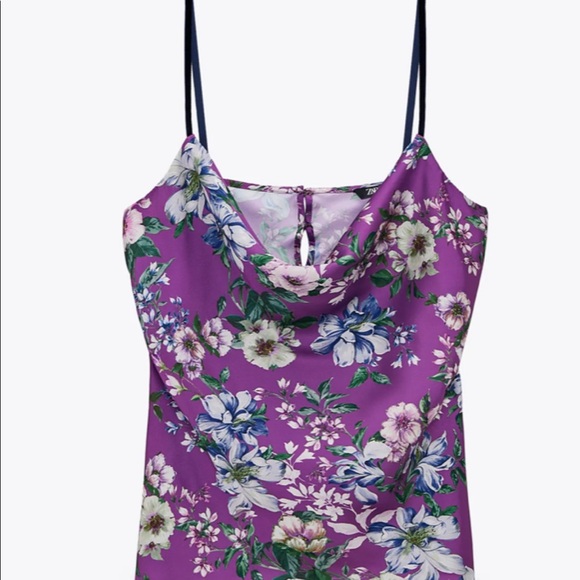 ZARA 2PC TOP & SATIN SKIRT SET - Picture 6 of 14